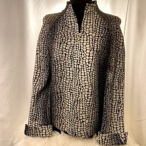 St John crocodile print zipper jacket. With a touch of sparkle ✨STUNNING ✨